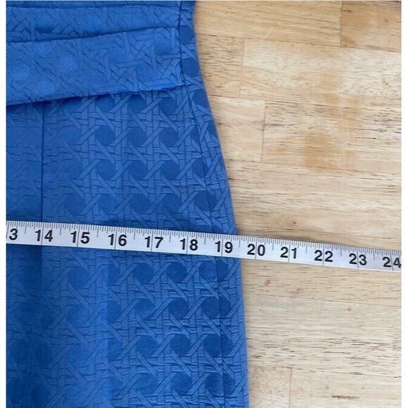 ANNE KLEIN Sheath Dress Cobalt Blue Sleeveless Textured Casual Workwear 12 NEW - Picture 10 of 13